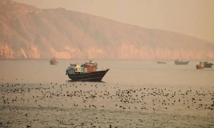 Vessels at the Strait of Hormuz, as seen from Musandam, Oman on June 16, 2026. &mdash; Reuters/File