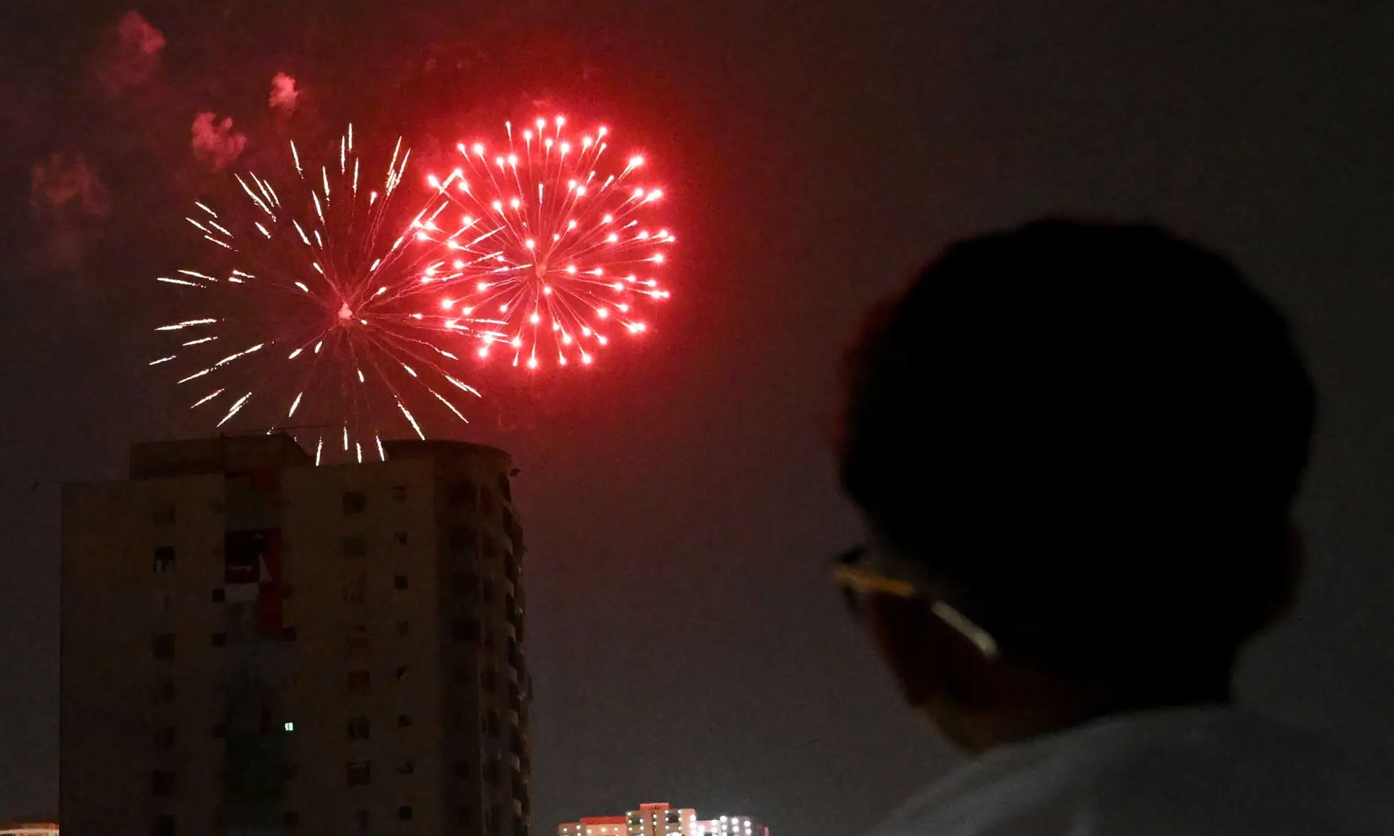 A boy watches a firework explode during celebrations ahead of Pakistan's 79th anniversary of Independence Day in Karachi on August 14, 2026. — Reuters A boy watches a firework explode during celebrations ahead of Pakistan's 79th anniversary of Independence Day in Karachi on August 14, 2026. — Reuters