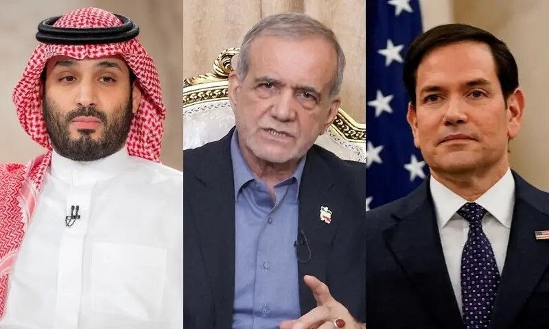 (L to R) Saudi Crown Prince Mohammed bin Salman, Iranian President Masoud Pezeshkian and US Secretary of State Marco Rubio have congratulated Pakistan on its 79th Independence Day on August 14, 2026. —Dawn (L to R) Saudi Crown Prince Mohammed bin Salman, Iranian President Masoud Pezeshkian and US Secretary of State Marco Rubio have congratulated Pakistan on its 79th Independence Day on August 14, 2026. —Dawn