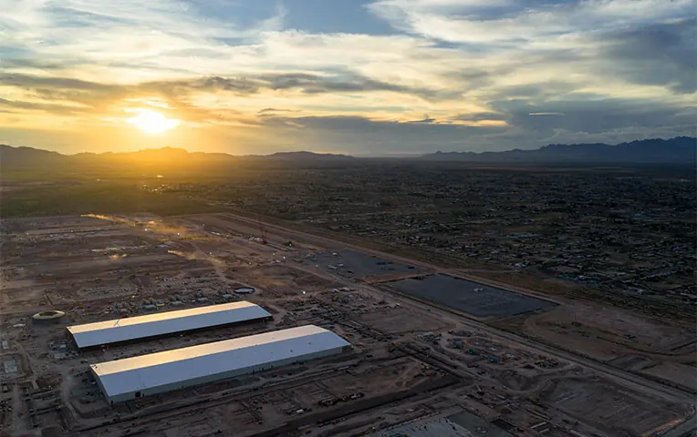 In an aerial view, the Meta El Paso Data Centre is seen in El Paso, Texas. Meta Platforms continues construction on its more than $10 billion Meta El Paso Data Centre in Northeast El Paso, Texas. Occupying approximately 1,000 acres, Meta has expanded the project to 1 GW of computing capacity, enabling the facility to support a growing range of AI workloads and the training and deployment of increasingly sophisticated AI models and technologies.—AFP In an aerial view, the Meta El Paso Data Centre is seen in El Paso, Texas. Meta Platforms continues construction on its more than $10 billion Meta El Paso Data Centre in Northeast El Paso, Texas. Occupying approximately 1,000 acres, Meta has expanded the project to 1 GW of computing capacity, enabling the facility to support a growing range of AI workloads and the training and deployment of increasingly sophisticated AI models and technologies.—AFP