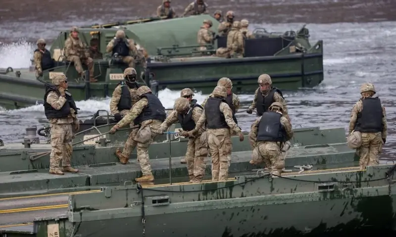 US Army soldiers take part in a US-South Korea joint river-crossing exercise, which is a part of the annual Freedom Shield joint military training, near the demilitarized zone separating South and North Korea, in Yeoncheon, South Korea, March 14, 2026. —Reuters/File US Army soldiers take part in a US-South Korea joint river-crossing exercise, which is a part of the annual Freedom Shield joint military training, near the demilitarized zone separating South and North Korea, in Yeoncheon, South Korea, March 14, 2026. —Reuters/File