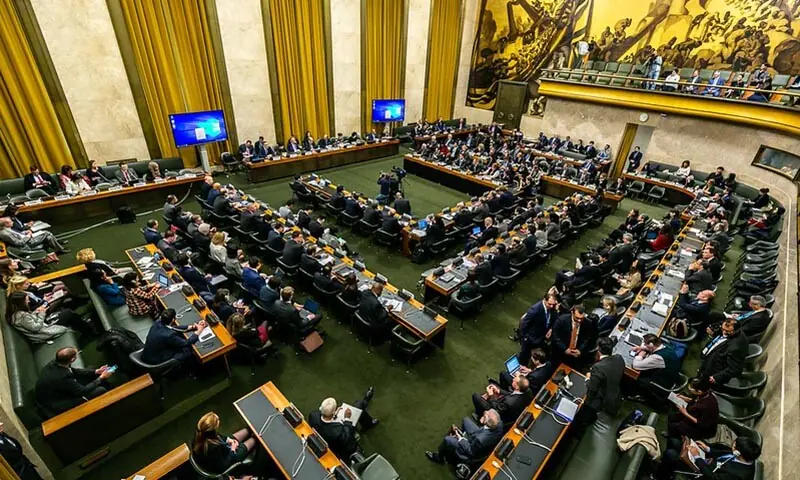 A photo of the UN Conference on Disarmament from February 25, 2019. — Photo courtesy UN Office for Disarmament Affairs A photo of the UN Conference on Disarmament from February 25, 2019. — Photo courtesy UN Office for Disarmament Affairs