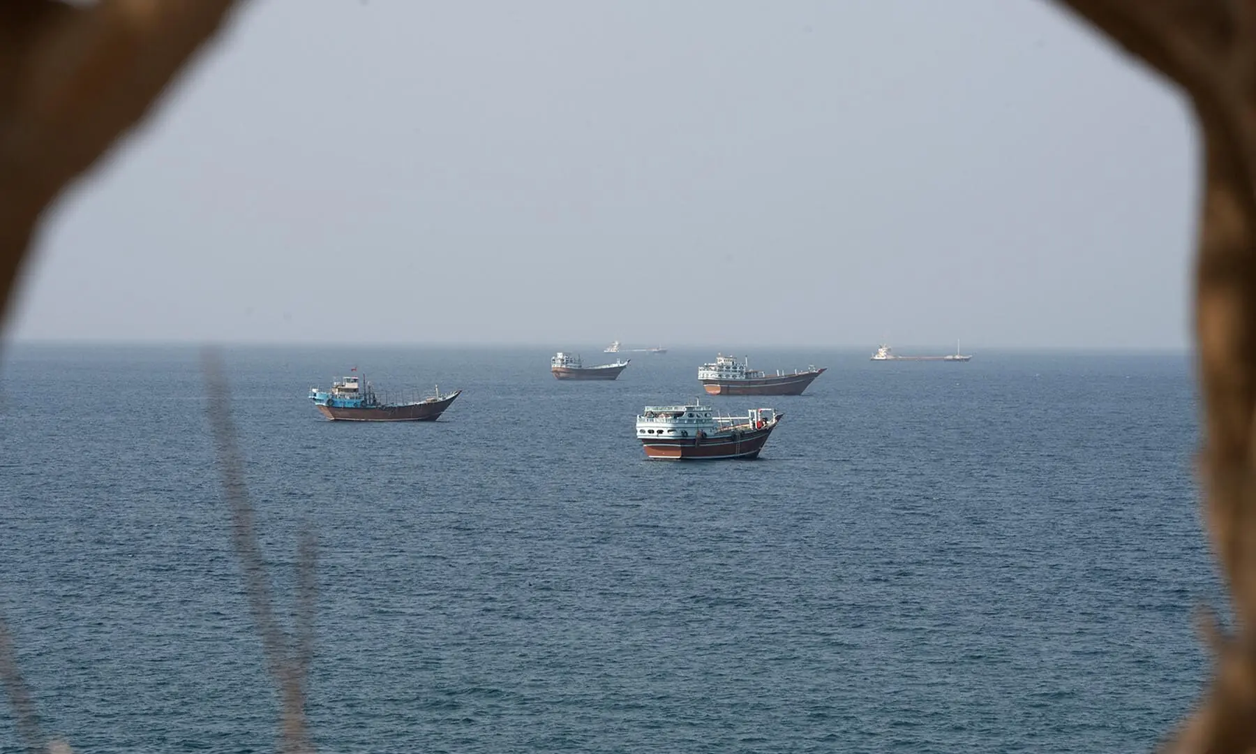 Vessels near the Strait of Hormuz, as seen from Musandam, Oman on August 17, 2026. &mdash; Reuters