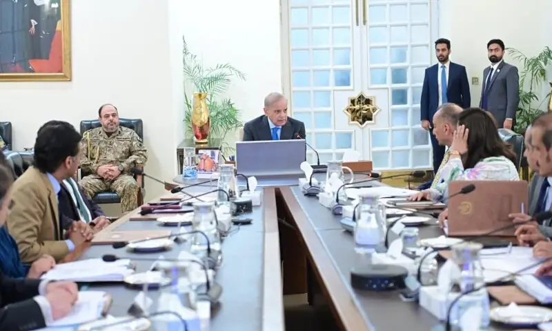 Prime Minister Shehbaz Sharif chairs a meeting on reforms in the National Information Technology Board on August 17, 2026. &mdash; PM's Office