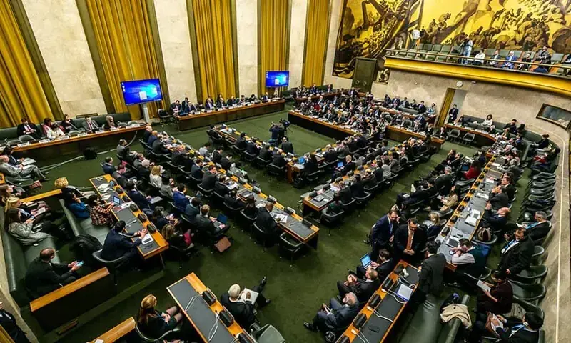 A photo of the UN Conference on Disarmament from February 25, 2019. — Photo courtesy UN Office for Disarmament Affairs A photo of the UN Conference on Disarmament from February 25, 2019. — Photo courtesy UN Office for Disarmament Affairs