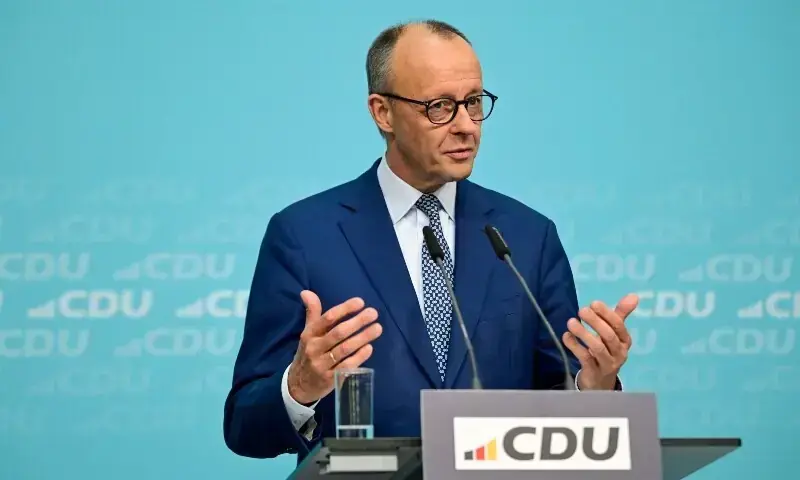 German Chancellor Friedrich Merz addresses journalists on October 20, at his conservative Christian Democratic Union's (CDU) party headquarters in Berlin, Germany. — AFP/File German Chancellor Friedrich Merz addresses journalists on October 20, at his conservative Christian Democratic Union's (CDU) party headquarters in Berlin, Germany. — AFP/File