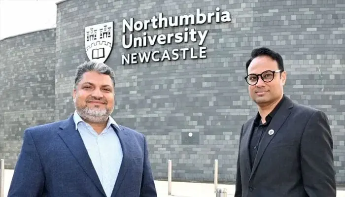 Northumbria University’s Dr Shahid Rasul and Dr Jibran Khaliq. — Photo courtesy @Northumbria University/X Northumbria University’s Dr Shahid Rasul and Dr Jibran Khaliq. — Photo courtesy @Northumbria University/X