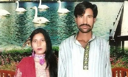 This undated family handout photo shows the Christian couple, Shama and Shahzad Masih, who were burned alive in a brick kiln by a lynch mob in Kasur's Kot Radha Kishan in 2014. — AFP/File This undated family handout photo shows the Christian couple, Shama and Shahzad Masih, who were burned alive in a brick kiln by a lynch mob in Kasur's Kot Radha Kishan in 2014. — AFP/File