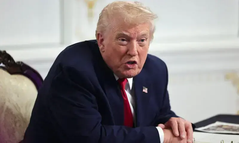 US President Donald Trump speaks with members of the media following a call with military service members, on Thanksgiving, in Palm Beach, Florida, US on November 27, 2025. —Reuters US President Donald Trump speaks with members of the media following a call with military service members, on Thanksgiving, in Palm Beach, Florida, US on November 27, 2025. —Reuters