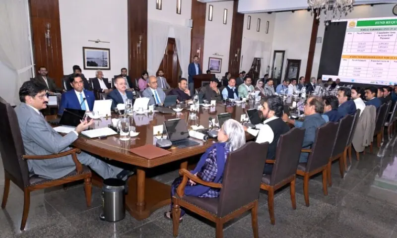 Sindh Chief Minister Syed Murad Ali Shah presides over a meeting of the provincial cabinet at CM House.—Phtoto courtesy @SindhCMHouse/X Sindh Chief Minister Syed Murad Ali Shah presides over a meeting of the provincial cabinet at CM House.—Phtoto courtesy @SindhCMHouse/X