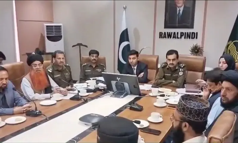 Rawalpindi Deputy Commissioner retired Captain Nadeem Nasir and CPO Hassan Mushtaq Sukhera chair a meeting regarding the arrangements for the processions of Rabiul Awwal on August 18, 2026. — @DCRawalpindi/X Rawalpindi Deputy Commissioner retired Captain Nadeem Nasir and CPO Hassan Mushtaq Sukhera chair a meeting regarding the arrangements for the processions of Rabiul Awwal on August 18, 2026. — @DCRawalpindi/X