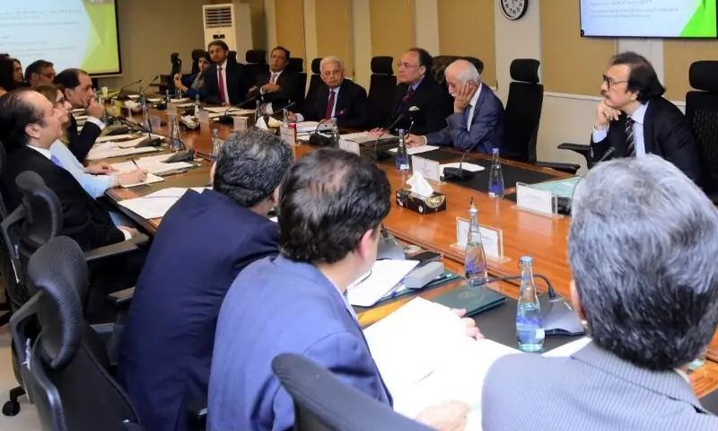 Finance Minister Muhammad Aurangzeb chairs a meeting of the Economic Coordination Committee of the Cabinet at the Finance Division on August 19, 2026. — @Financegovpk/X Finance Minister Muhammad Aurangzeb chairs a meeting of the Economic Coordination Committee of the Cabinet at the Finance Division on August 19, 2026. — @Financegovpk/X