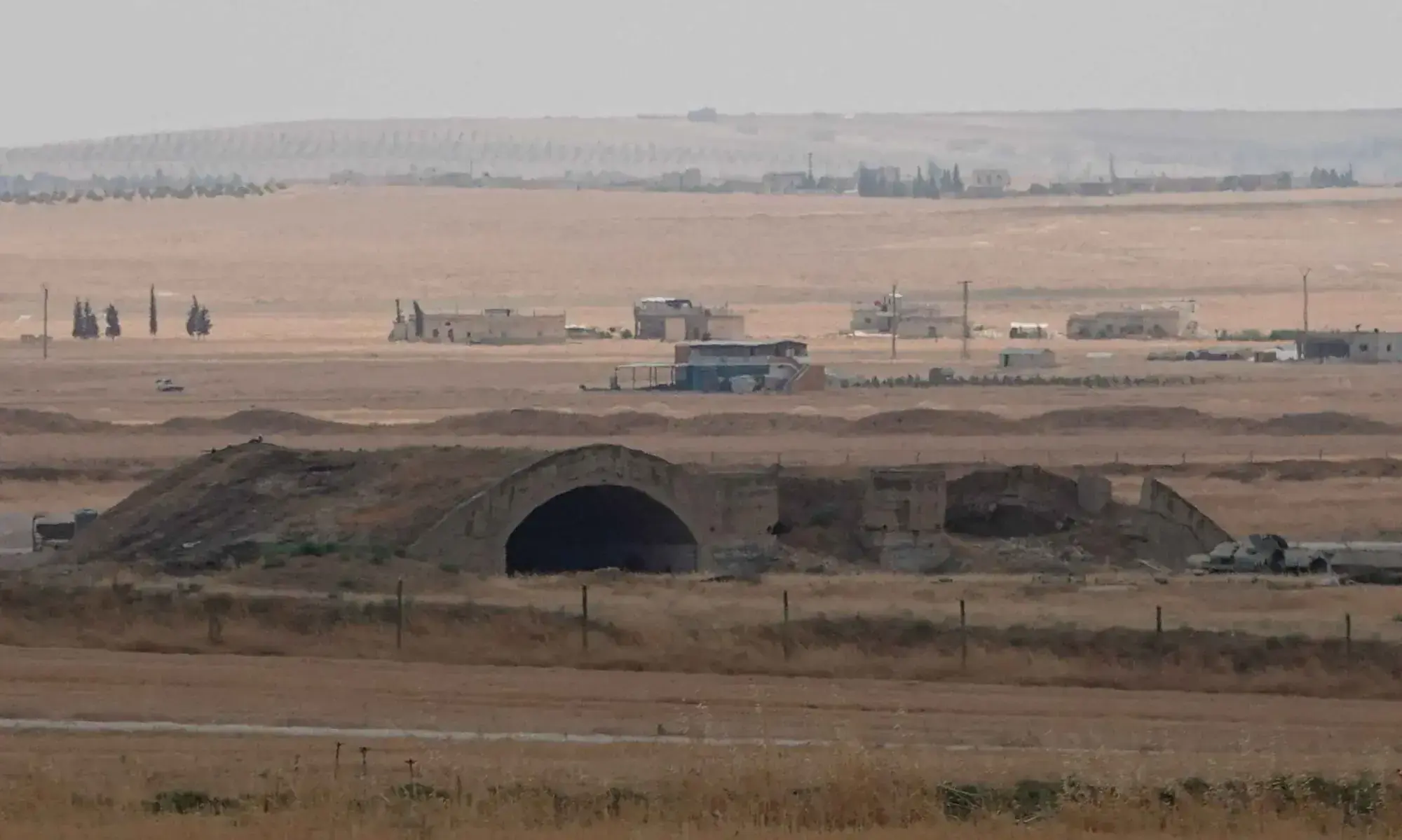 Abu al-Duhur airbase following strikes, Syria, August 18, 2026. — AFP Abu al-Duhur airbase following strikes, Syria, August 18, 2026. — AFP