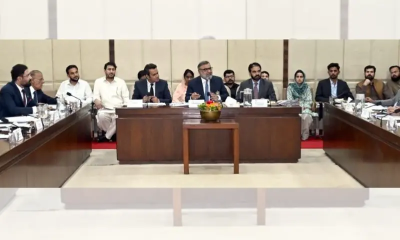 Senator Amir Waliuddin Chishti chairs a meeting of Senate Standing Committee on Health Services on August 20, 2026. — Senate website Senator Amir Waliuddin Chishti chairs a meeting of Senate Standing Committee on Health Services on August 20, 2026. — Senate website