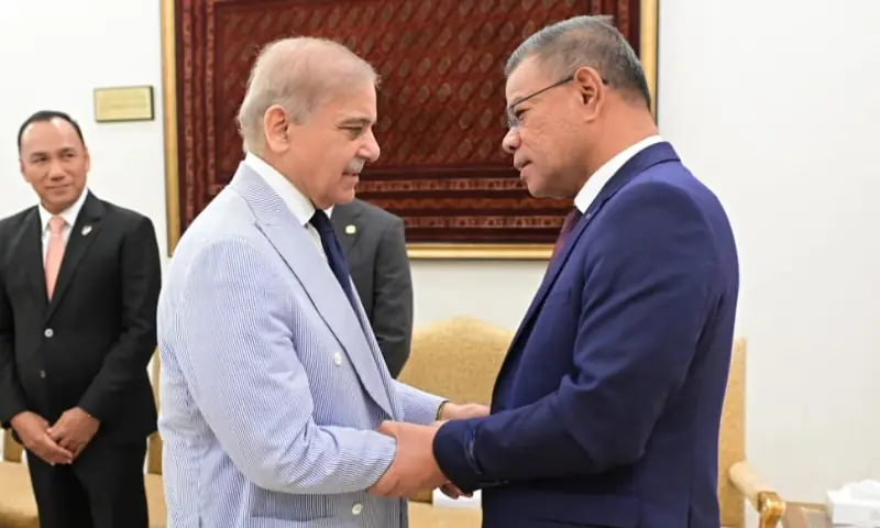 Malaysian Home Minister Dato’ Seri Saifuddin Nasution Ismail in a meeting with Prime Minister Shehbaz Sharif, in Islamabad, on August 21, 2026. — X/@PakPMO Malaysian Home Minister Dato’ Seri Saifuddin Nasution Ismail in a meeting with Prime Minister Shehbaz Sharif, in Islamabad, on August 21, 2026. — X/@PakPMO