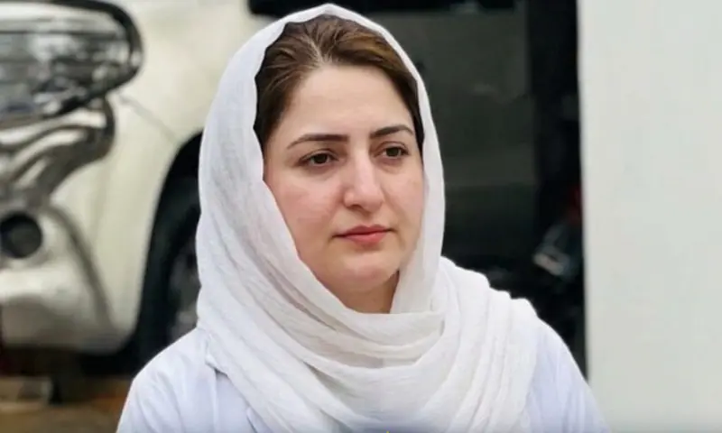 Dr Mahnoor Nasir, a doctor at Quetta's Civil Hospital who was the victim of an acid attack in June 2026. &mdash; PTVNewsOfficial/X