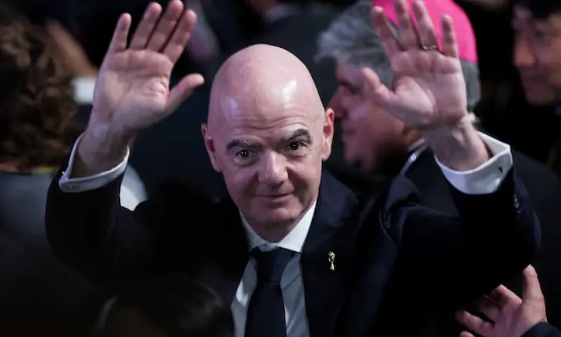 Fifa President Gianni Infantino attends the inauguration of Abelardo De La Espriella as Colombia's president, in Cali, Colombia, August 7, 2026