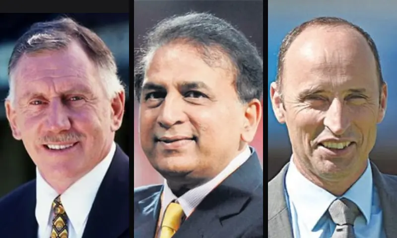 A combination photo of Australia's Ian Chappell (L), India's Sunil Gavaskar (M), and England's Nasser Hussain (R). — Photo courtesy Reuters and X/Cricket Australia A combination photo of Australia's Ian Chappell (L), India's Sunil Gavaskar (M), and England's Nasser Hussain (R). — Photo courtesy Reuters and X/Cricket Australia