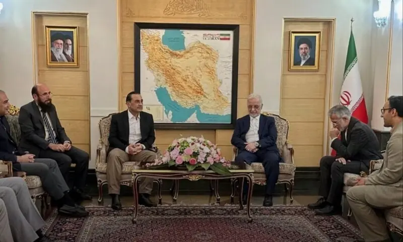 Chief of Defence Forces and Chief of the Army Staff Field Marshal Asim Munir meets with Iran's Interior Minister Eskandar Momeni in Tehran on Aug 24. — PakTVGlobal via X Chief of Defence Forces and Chief of the Army Staff Field Marshal Asim Munir meets with Iran's Interior Minister Eskandar Momeni in Tehran on Aug 24. — PakTVGlobal via X