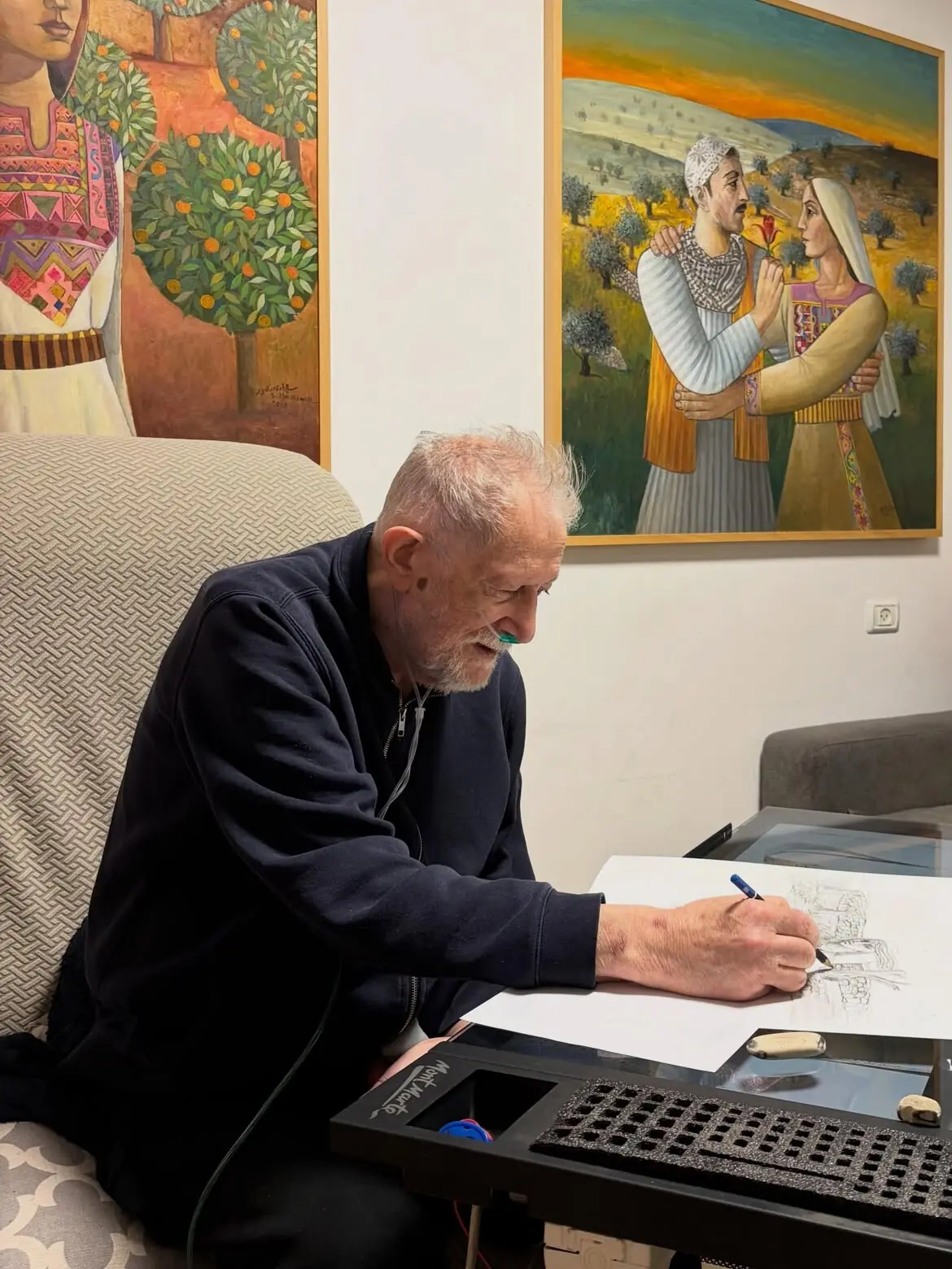 Sliman Mansour, 'pillar' of Palestinian contemporary art, passes away at 79