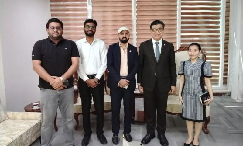 Dr Emmanuel R. Fernandez, the ambassador of the Philippines to Pakistan, holds a meeting with a delegation of Al-Sadat Group led by its chairman Sadat Hussain on August 24, 2026. — Philippine Embassy In Pakistan/Facebook Dr Emmanuel R. Fernandez, the ambassador of the Philippines to Pakistan, holds a meeting with a delegation of Al-Sadat Group led by its chairman Sadat Hussain on August 24, 2026. — Philippine Embassy In Pakistan/Facebook