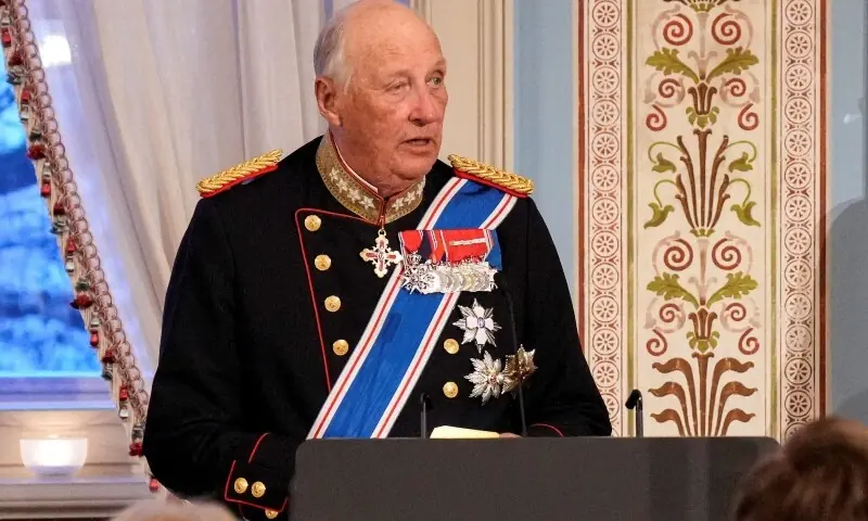 Norway's King Harald speaks during a gala dinner at the Palace in connection with the state visit of the Icelandic presidential couple, in Oslo, Norway April 8, 2025. — Reuters/File Norway's King Harald speaks during a gala dinner at the Palace in connection with the state visit of the Icelandic presidential couple, in Oslo, Norway April 8, 2025. — Reuters/File