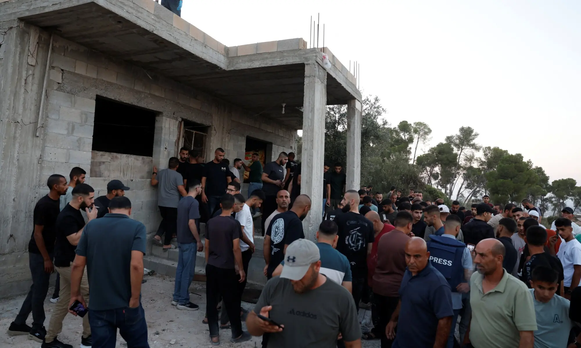 People gather in a building, following an Israeli military airstrike, in Jenin, in the Israeli-occupied West Bank, August 28, 2026. — Reuters People gather in a building, following an Israeli military airstrike, in Jenin, in the Israeli-occupied West Bank, August 28, 2026. — Reuters