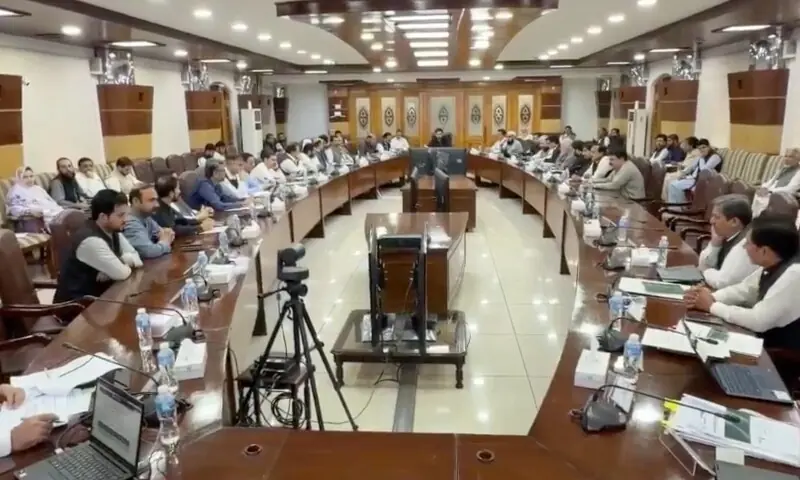 Khyber Pakhtunkhwa Chief Minister Sohail Afridi chairs a cabinet meeting on August 28, 2026. — screengrab via @ShafiJanPTI/X Khyber Pakhtunkhwa Chief Minister Sohail Afridi chairs a cabinet meeting on August 28, 2026. — screengrab via @ShafiJanPTI/X