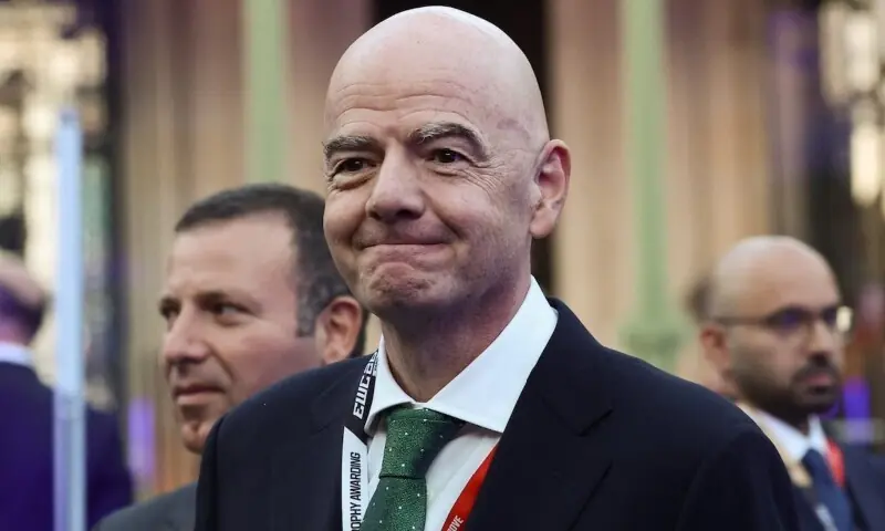 FIFA President Gianni Infantino attends the closing ceremony of the Esports World Cup at the Grand Palais in Paris, France, August 23, 2026. &mdash; Reuters