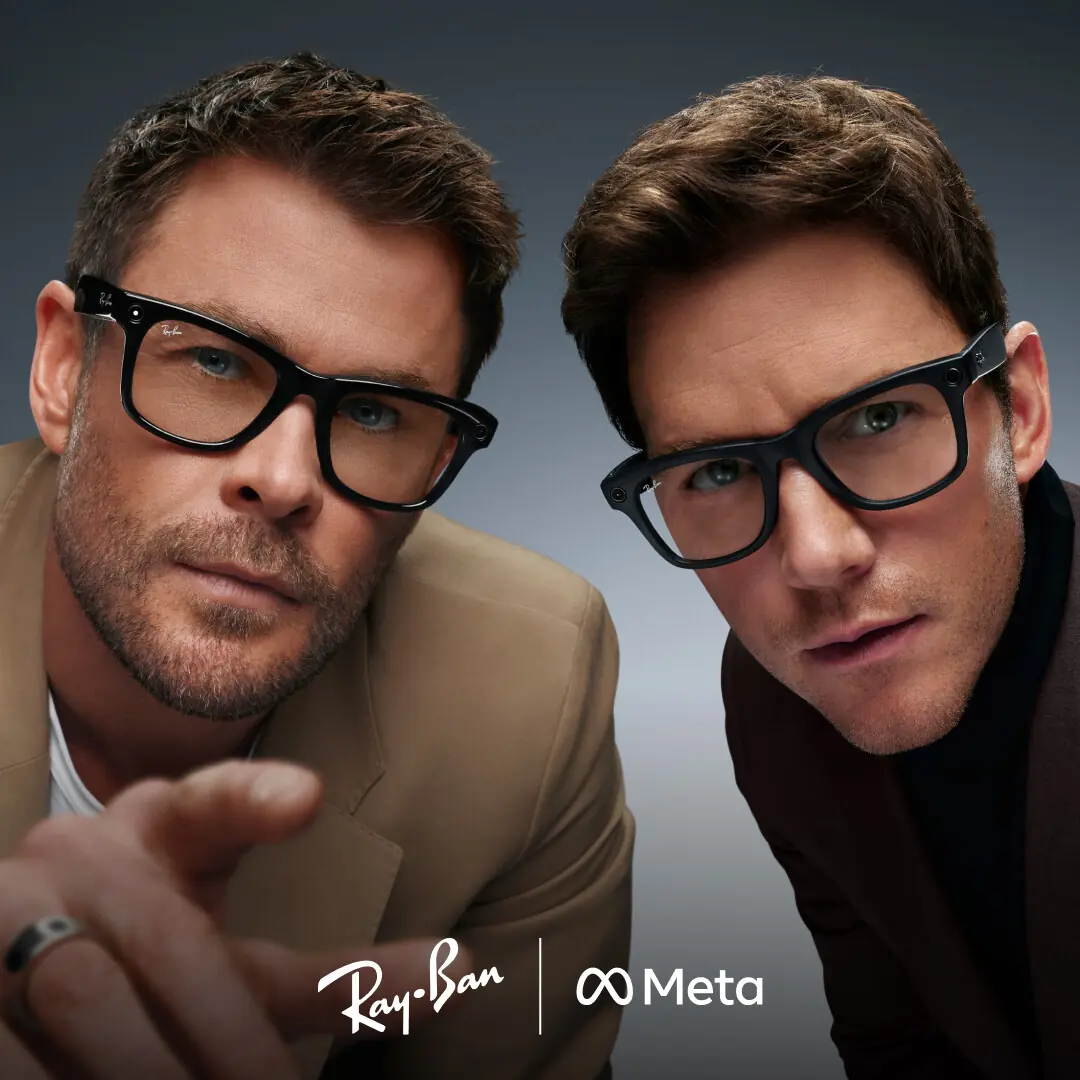 Chris Hemsworth and Chris Pratt starred in an ad for Meta glasses. Photo: Meta