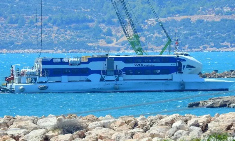 FILOJET, a vessel that capsized off the coast of North Cyprus on Sunday, in Tasucu, Turkiye on Sept 3, 2024, in this picture obtained by Reuters on August 30. — Reuters FILOJET, a vessel that capsized off the coast of North Cyprus on Sunday, in Tasucu, Turkiye on Sept 3, 2024, in this picture obtained by Reuters on August 30. — Reuters