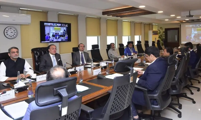 Finance Minister Muhammad Aurangzeb chairs a meeting of a committee on Genetically Modified Corn on August 31, 2026. — @Financegovpk Finance Minister Muhammad Aurangzeb chairs a meeting of a committee on Genetically Modified Corn on August 31, 2026. — @Financegovpk