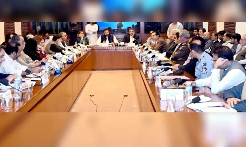 Senator Faisal Saleem Rehman chaired a meeting of the Senate Standing Committee on Interior and Narcotics Control on Monday. — Photo courtesy Senate website Senator Faisal Saleem Rehman chaired a meeting of the Senate Standing Committee on Interior and Narcotics Control on Monday. — Photo courtesy Senate website