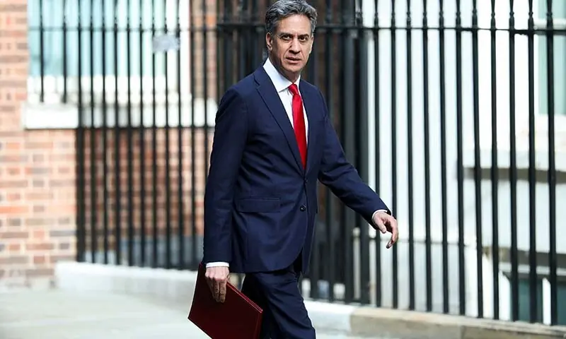 Britain's Foreign Secretary Ed Miliband arrives to attend a cabinet meeting after the summer recess at 10 Downing Street in London, the UK on September 1, 2026. &mdash; Reuters