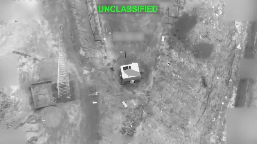 A screengrab from a video obtained from social media on September 1, 2026, shows a view shortly before what US Central Command (Centcom) says was a US strike on an Iranian military target. &mdash; Reuters