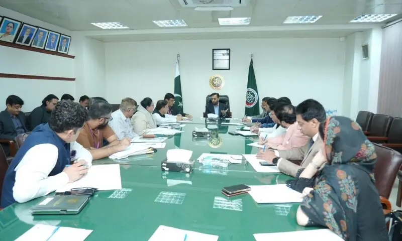 Health Minister Mustafa Kamal chairs a meeting to review fire safety measures at government hospitals at Pakistan Institute of Medical Sciences on September 1, 2026. — @KamalMQM/X Health Minister Mustafa Kamal chairs a meeting to review fire safety measures at government hospitals at Pakistan Institute of Medical Sciences on September 1, 2026. — @KamalMQM/X