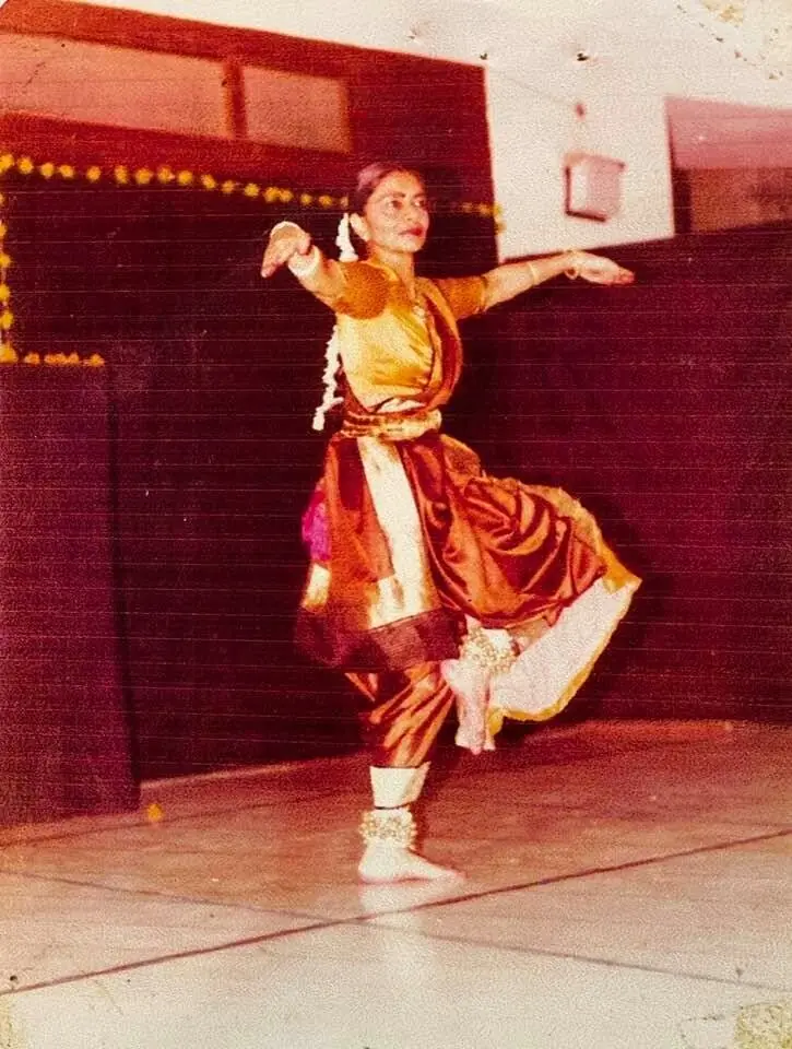 Indu Mitha performing in Lahore, 1982. Photo: Tehreema Mitha