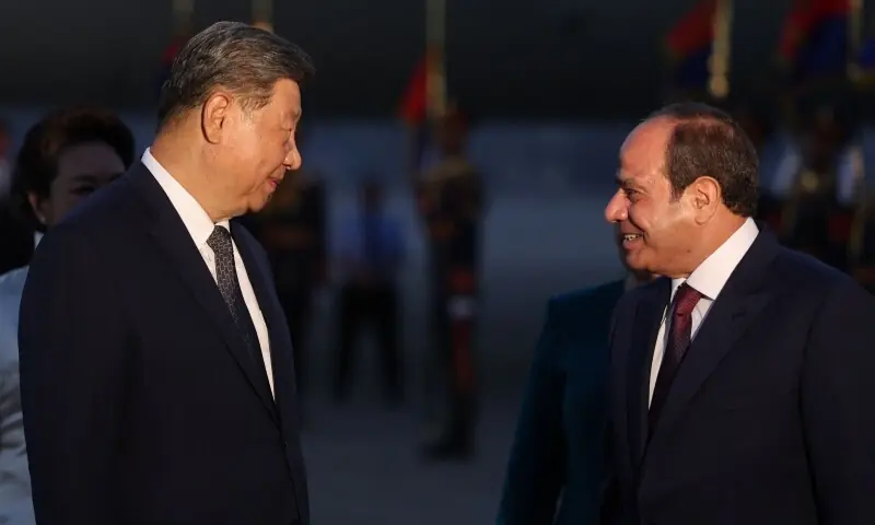 Chinese President Xi Jinping (L) is welcomed by Egyptian President Abdel Fattah al-Sisi upon his arrival at Cairo International Airport for an official visit to Egypt on September 1, 2026. —AFP/File Chinese President Xi Jinping (L) is welcomed by Egyptian President Abdel Fattah al-Sisi upon his arrival at Cairo International Airport for an official visit to Egypt on September 1, 2026. —AFP/File