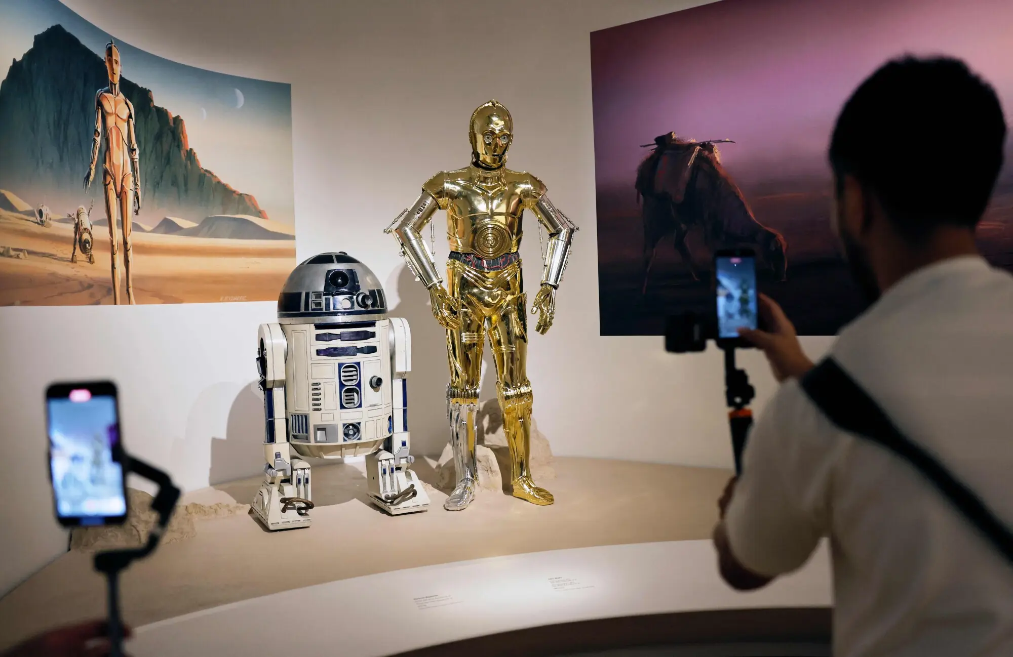 Star Wars costumes displayed at the museum. Photo: AFP