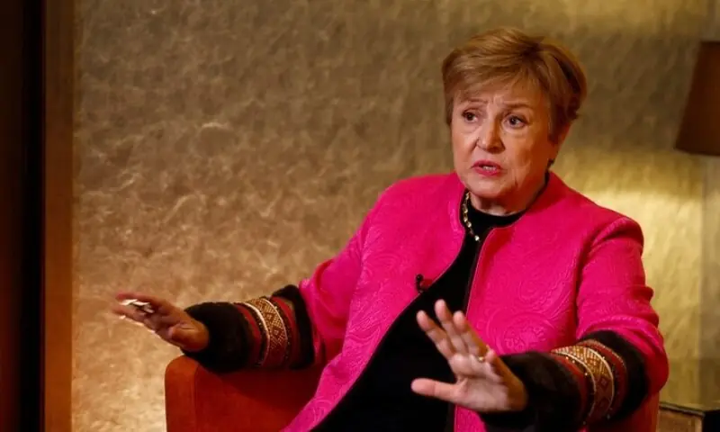 International Monetary Fund (IMF) Managing Director Kristalina Georgieva speaks during an interview with Reuters, amid Russia’s attack on Ukraine, in Kyiv, Ukraine January 15, 2026. — Reuters/File