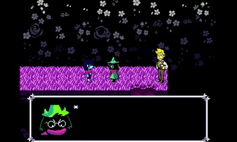 Flowery tests Ralsei’s patience. — GIF via author