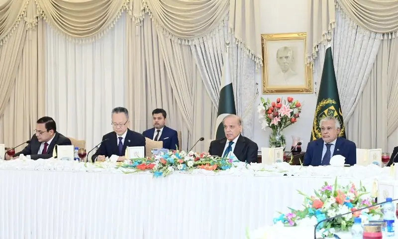 ADB Vice President Yingming Yang holds a meeting with Prime Minister Muhammad Shehbaz Sharif in Islamabad on September 4, 2026. —X/@PakPMO ADB Vice President Yingming Yang holds a meeting with Prime Minister Muhammad Shehbaz Sharif in Islamabad on September 4, 2026. —X/@PakPMO