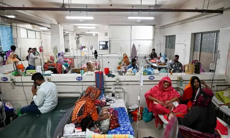 Children receive treatment for measles, at Bangladesh Shishu Hospital & Institute in Dhaka on Sept 3, 2026. — AFP Children receive treatment for measles, at Bangladesh Shishu Hospital & Institute in Dhaka on Sept 3, 2026. — AFP