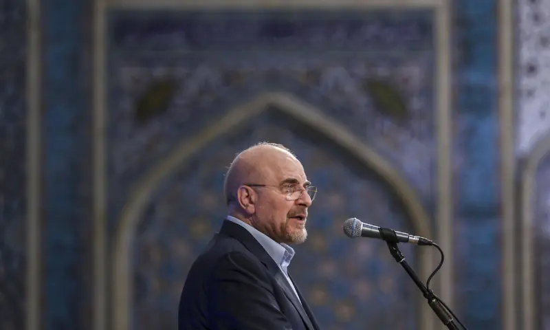 A file photo of Iranian Parliament Speaker Mohammad Bagher Ghalibaf. &mdash; Photo courtesy of IRNA