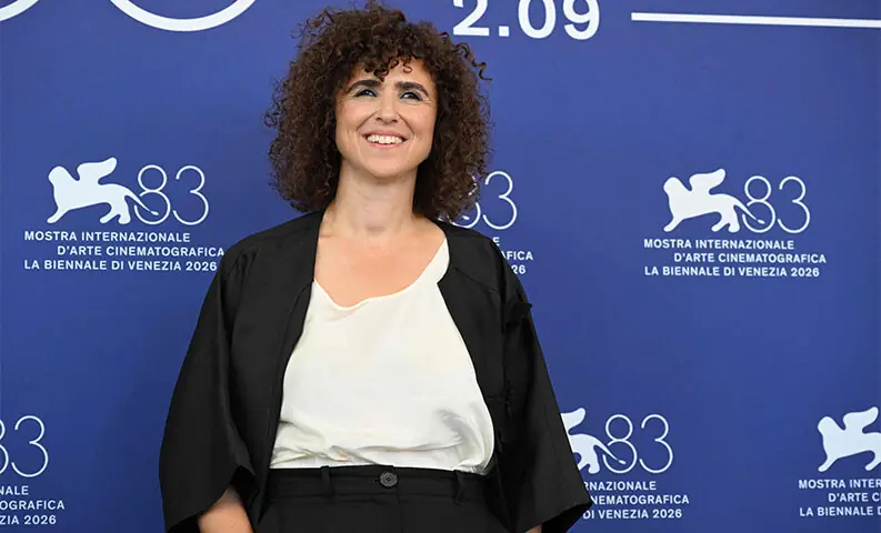 Danish director May El-Toukhy attends the photocall at the 83rd International Venice Film Festival.&mdash;AFP