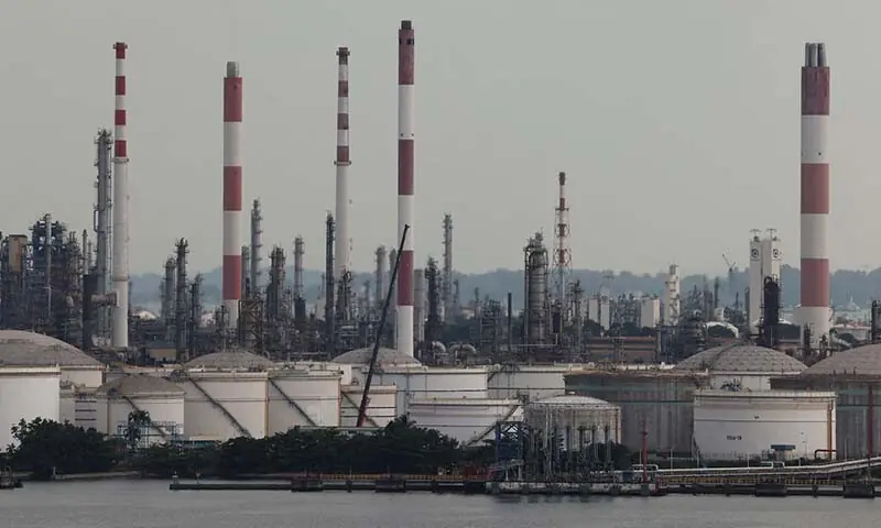 Oil refineries on Jurong Island, Singapore on March 24, 2026. — Reuters
