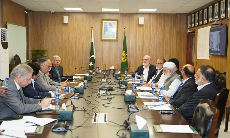 Federal government, Jamaat-i-Islami Pakistan delegations holding a meeting on Monday, September 7, 2026. &mdash; Jamaat-i-Islami/X