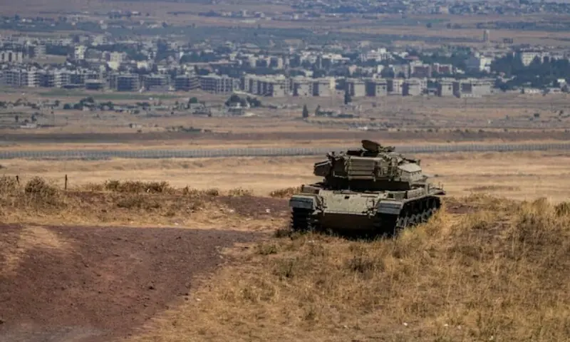 An Israeli tank stands in position near the ceasefire line between the Israeli-occupied Golan Heights and Syria, on its Israeli side on August 20, 2026. — Reuters An Israeli tank stands in position near the ceasefire line between the Israeli-occupied Golan Heights and Syria, on its Israeli side on August 20, 2026. — Reuters