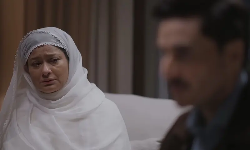 Tabish’s mother didn’t stop her son from plotting his wide’s murder. Photo: HUM TV