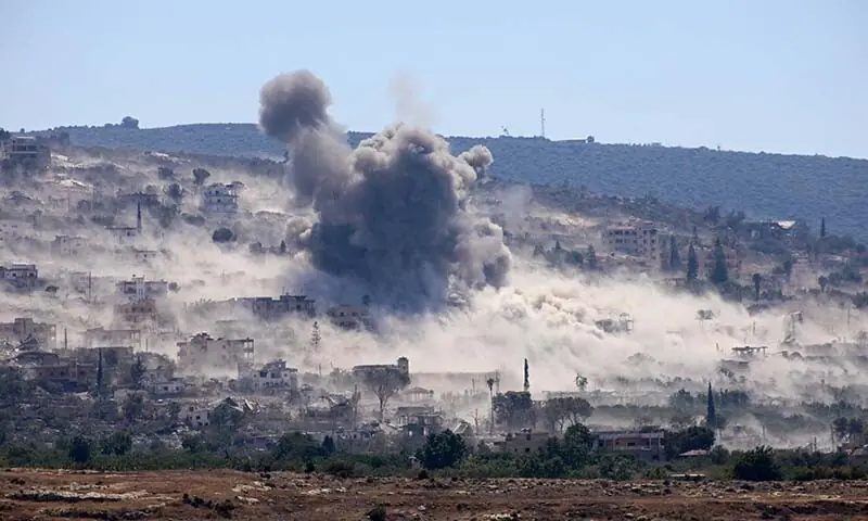 PHOTO: Smoke rises as Israel strikes village in southern Lebanon